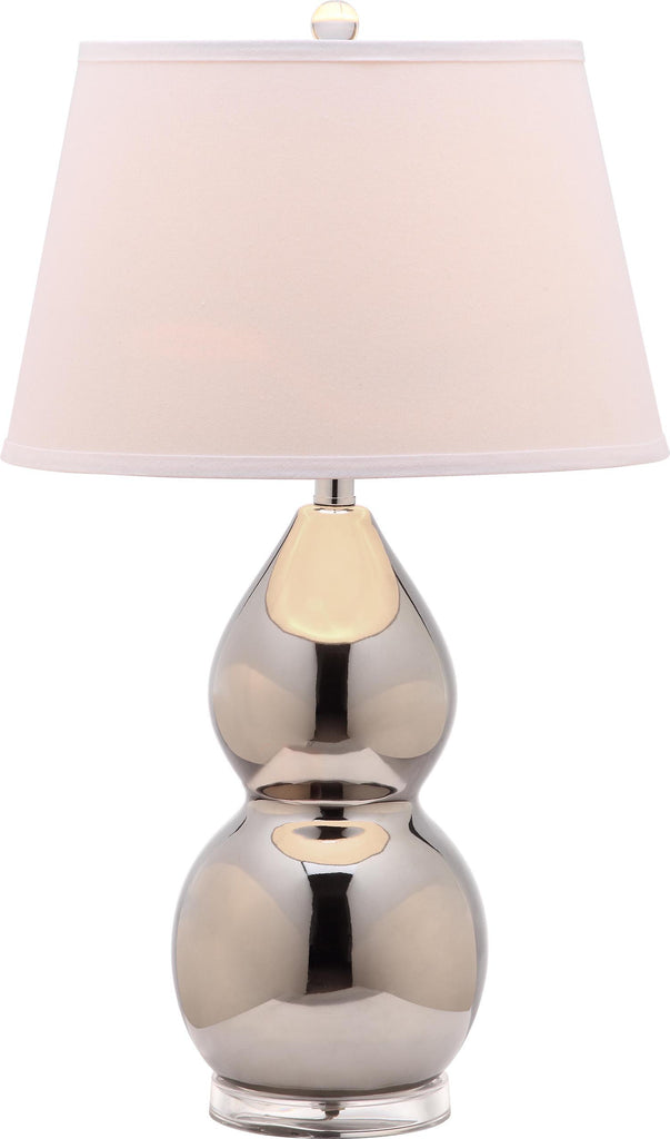 Safavieh Jill 265-Inch H Double-Gourd Ceramic Lamp Silver Mirror main image