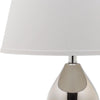 Safavieh Jill 265-Inch H Double-Gourd Ceramic Lamp Silver Mirror 