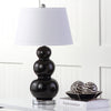 Safavieh Pamela 28-Inch H Triple Gourd Ceramic Lamp Black 