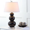 Safavieh Pamela 28-Inch H Triple Gourd Ceramic Lamp Black main image