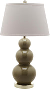 Safavieh Pamela 28-Inch H Triple Gourd Ceramic Lamp Taupe 