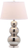 Safavieh Pamela 28-Inch H Triple Gourd Ceramic Lamp Silver Mirror main image
