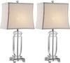 Safavieh Olympia 24-Inch H Crystal Table Lamp Clear 