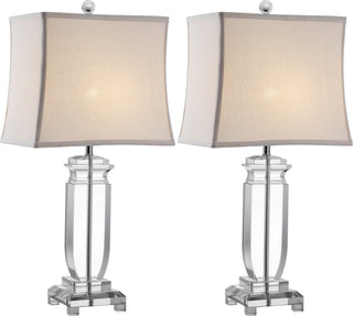 Safavieh Olympia 24-Inch H Crystal Table Lamp Clear 