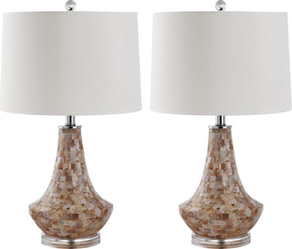 Safavieh Kobe 24-Inch H Shell Table Lamp Cream 