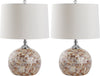 Safavieh Nikki 225-Inch H Shell Table Lamp Cream Mirror 