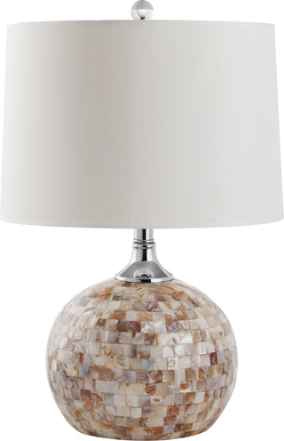 Safavieh Nikki 225-Inch H Shell Table Lamp Cream Mirror 