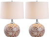 Safavieh Nikki 225-Inch H Shell Table Lamp Cream Mirror 