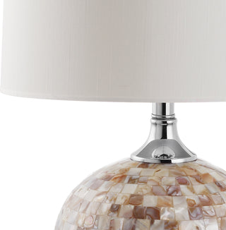 Safavieh Nikki 225-Inch H Shell Table Lamp Cream Mirror 