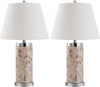 Safavieh Diana 25-Inch H Shell Table Lamp Cream Mirror 