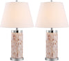 Safavieh Diana 25-Inch H Shell Table Lamp Cream Mirror 