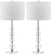 Safavieh Liam 29-Inch H Stacked Crystal Ball Lamp Clear 