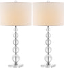 Safavieh Liam 29-Inch H Stacked Crystal Ball Lamp Clear 