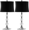Safavieh Maeve 28-Inch H Crystal Ball Lamp Clear Mirror 