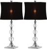 Safavieh Maeve 28-Inch H Crystal Ball Lamp Clear Mirror 