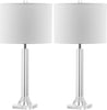 Safavieh Tyrone 27-Inch H Crystal Column Lamp Clear 