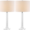 Safavieh Tyrone 27-Inch H Crystal Column Lamp Clear 
