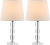 Safavieh Erin 16-Inch H Crystal Cube Lamp Clear 