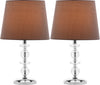 Safavieh Derry 15-Inch H Stacked Crystal Orb Lamp Clear 