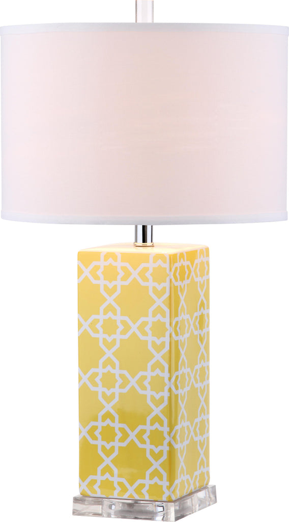 Safavieh Quatrefoil 27-Inch H Table Lamp Yellow main image