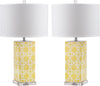 Safavieh Quatrefoil 27-Inch H Table Lamp Yellow 