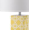 Safavieh Quatrefoil 27-Inch H Table Lamp Yellow 