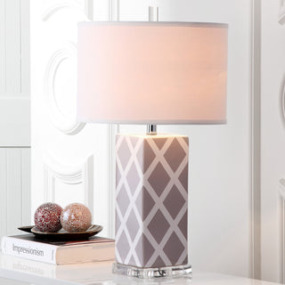 Safavieh Garden 27-Inch H Lattice Table Lamp Grey  Feature