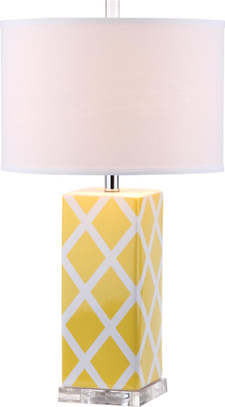 Safavieh Garden 27-Inch H Lattice Table Lamp Yellow Mirror main image