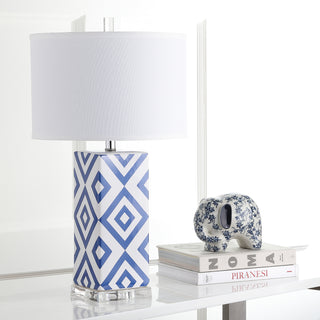 Safavieh Diamonds 27-Inch H Table Lamp Navy  Feature