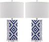 Safavieh Diamonds 27-Inch H Table Lamp Navy Mirror 