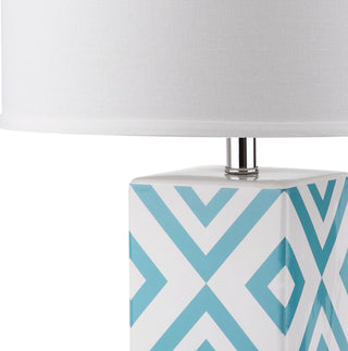 Safavieh Diamonds 27-Inch H Table Lamp Light Blue 