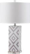 Safavieh Diamonds 27-Inch H Table Lamp Grey Mirror 