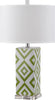Safavieh Diamonds 27-Inch H Table Lamp Green Mirror 