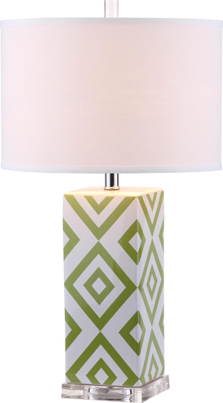 Safavieh Diamonds 27-Inch H Table Lamp Green Mirror main image