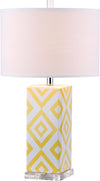 Safavieh Diamonds 27-Inch H Table Lamp Yellow Mirror main image