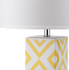 Safavieh Diamonds 27-Inch H Table Lamp Yellow Mirror 