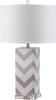 Safavieh Chevron 27-Inch H Stripe Table Lamp Grey 