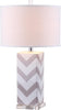 Safavieh Chevron 27-Inch H Stripe Table Lamp Grey main image