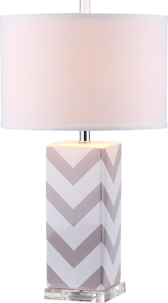 Safavieh Chevron 27-Inch H Stripe Table Lamp Grey main image