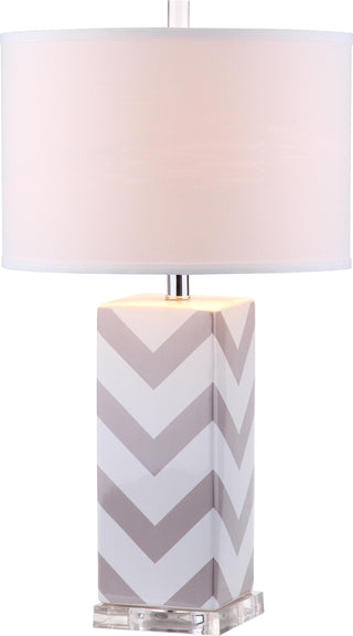 Safavieh Chevron 27-Inch H Stripe Table Lamp Grey main image