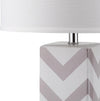 Safavieh Chevron 27-Inch H Stripe Table Lamp Grey 
