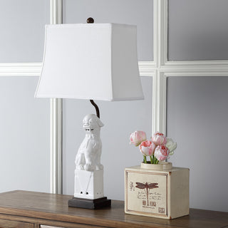 Safavieh Foo 285-Inch H Dog Table Lamp White 