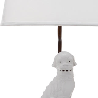 Safavieh Foo 285-Inch H Dog Table Lamp White 