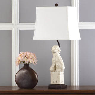 Safavieh Foo 285-Inch H Dog Table Lamp Cream 