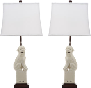 Safavieh Foo 285-Inch H Dog Table Lamp Cream 