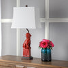 Safavieh Foo 285-Inch H Dog Table Lamp Red 