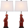 Safavieh Foo 285-Inch H Dog Table Lamp Red 