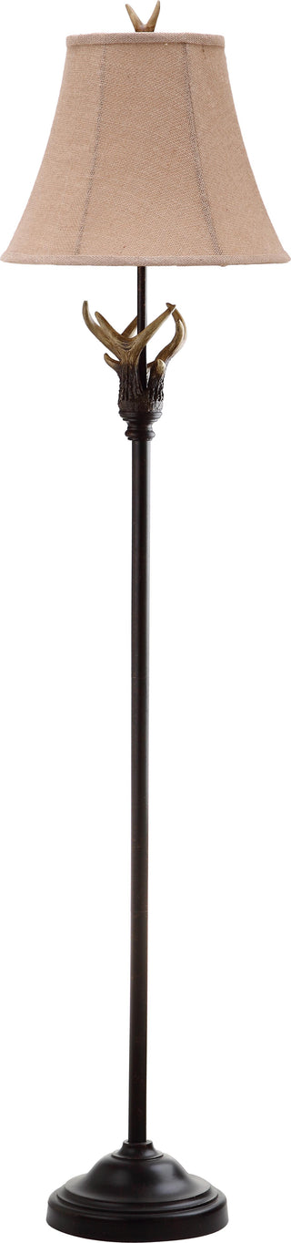 Safavieh Sundance 62-Inch H Faux Antler Floor Lamp Brown 