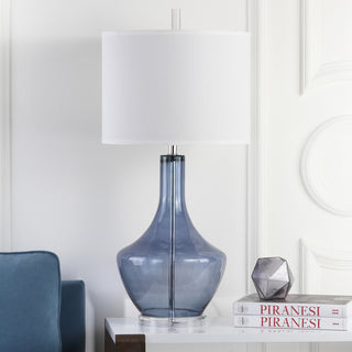 Safavieh Mercury 345-Inch H Table Lamp Blue Mirror 