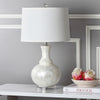Safavieh Shelley 25-Inch H Gourd Table Lamp White Mirror 